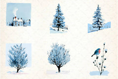 Winter Collection Clipart Bundle - CraftNest - Digital Crafting and Art