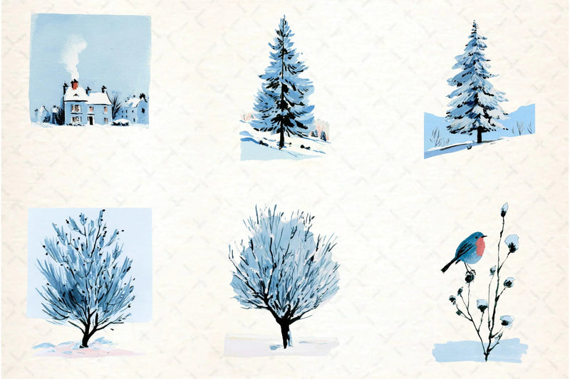 Winter Collection Clipart Bundle - CraftNest - Digital Crafting and Art