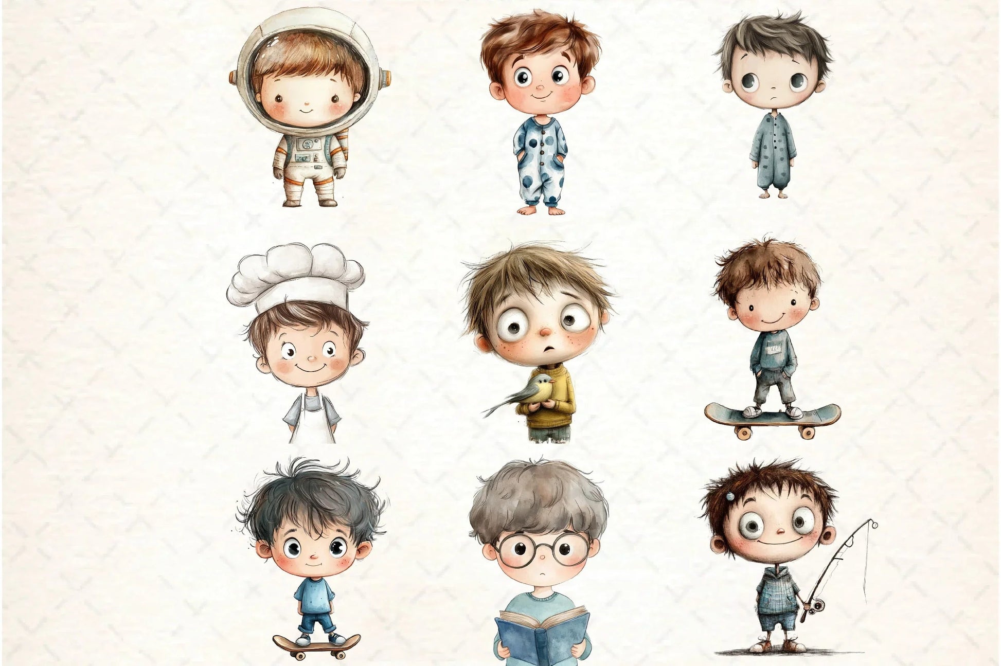 Just Boys Clipart Bundle - CraftNest - Digital Crafting and Art