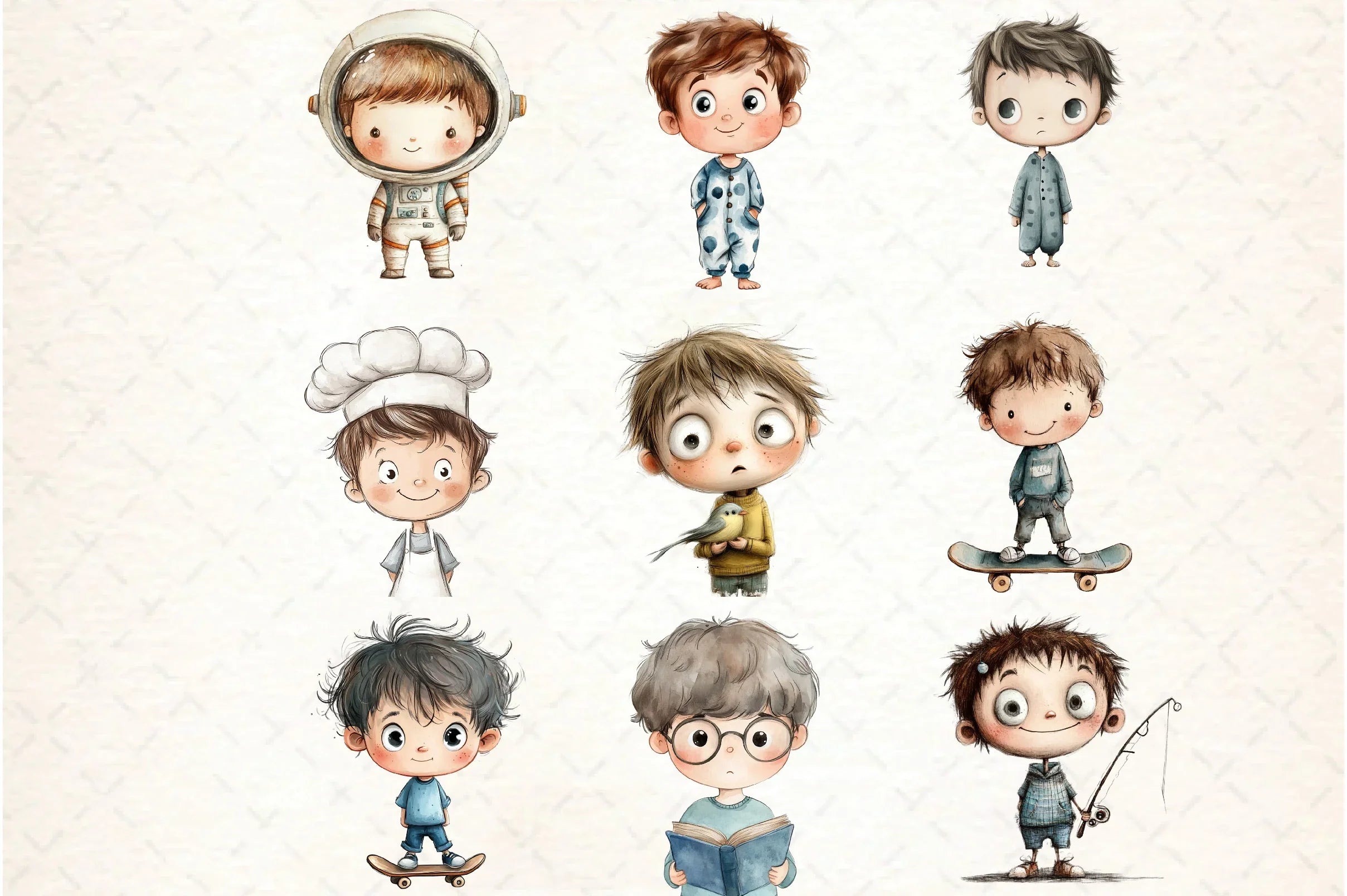 Just Boys Clipart Bundle - CraftNest - Digital Crafting and Art