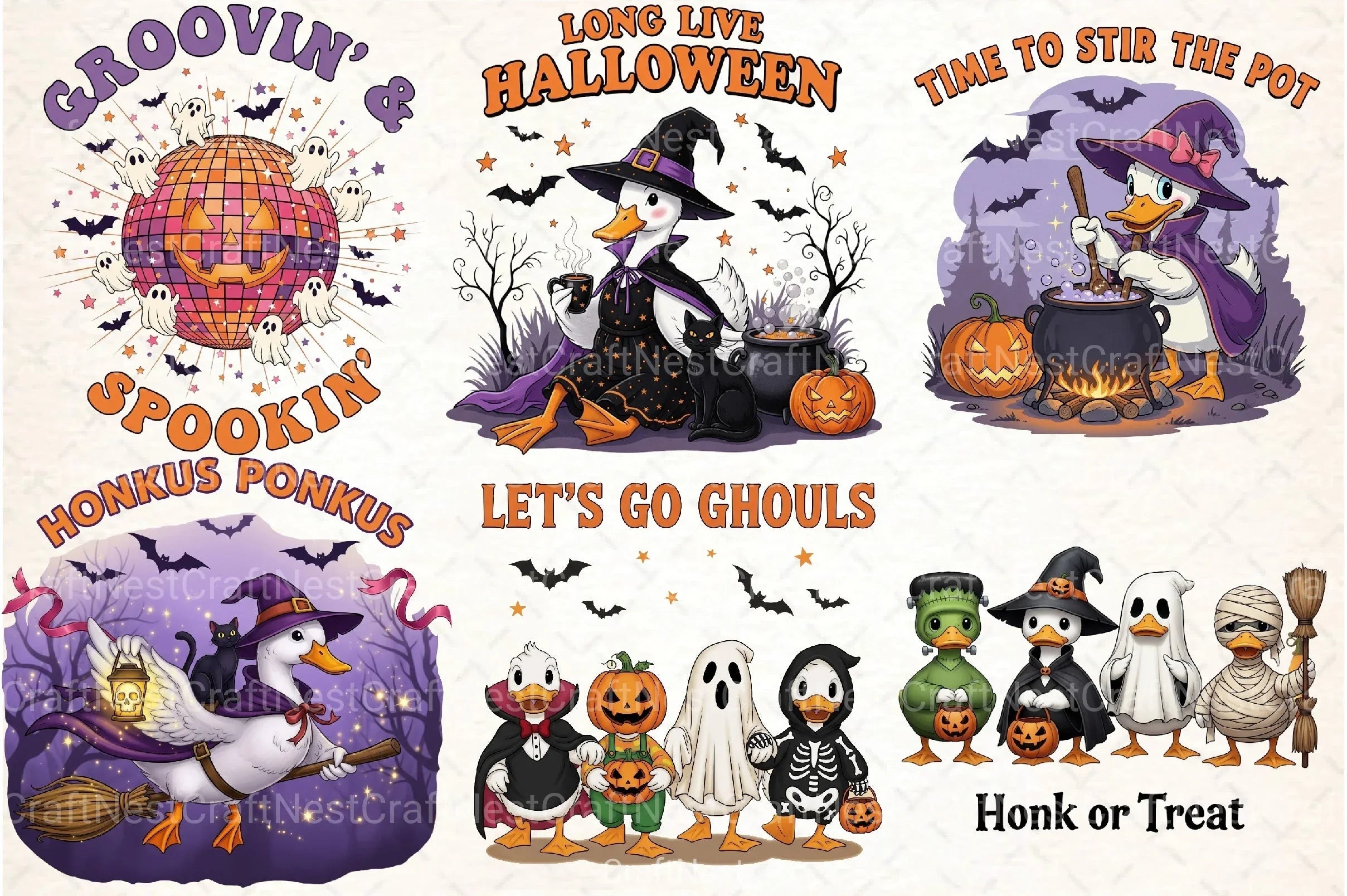 Halloween Vintage Clipart Bundle - CraftNest - Digital Crafting and Art