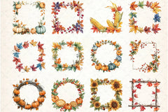 Thanksgiving Frame Clipart Bundle - CraftNest - Digital Crafting and Art