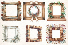 Wooden Frame Clipart Bundle 99 - CraftNest - Digital Crafting and Art