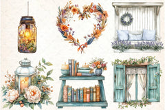Summer Shabby Chic Decor Clipart Bundle - CraftNest - Digital Crafting and Art