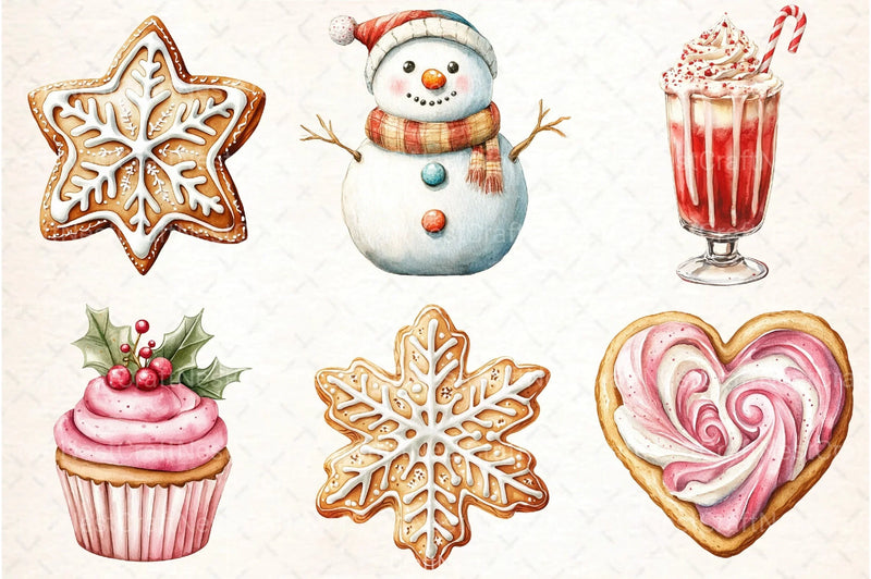 Sweet Christmas Clipart Bundle 7 - CraftNest - Digital Crafting and Art