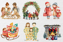 Christmas Family Clipart Bundle 3 - CraftNest - Digital Crafting and Art