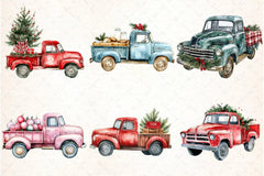 Christmas Truck Clipart Bundle 99 - CraftNest - Digital Crafting and Art