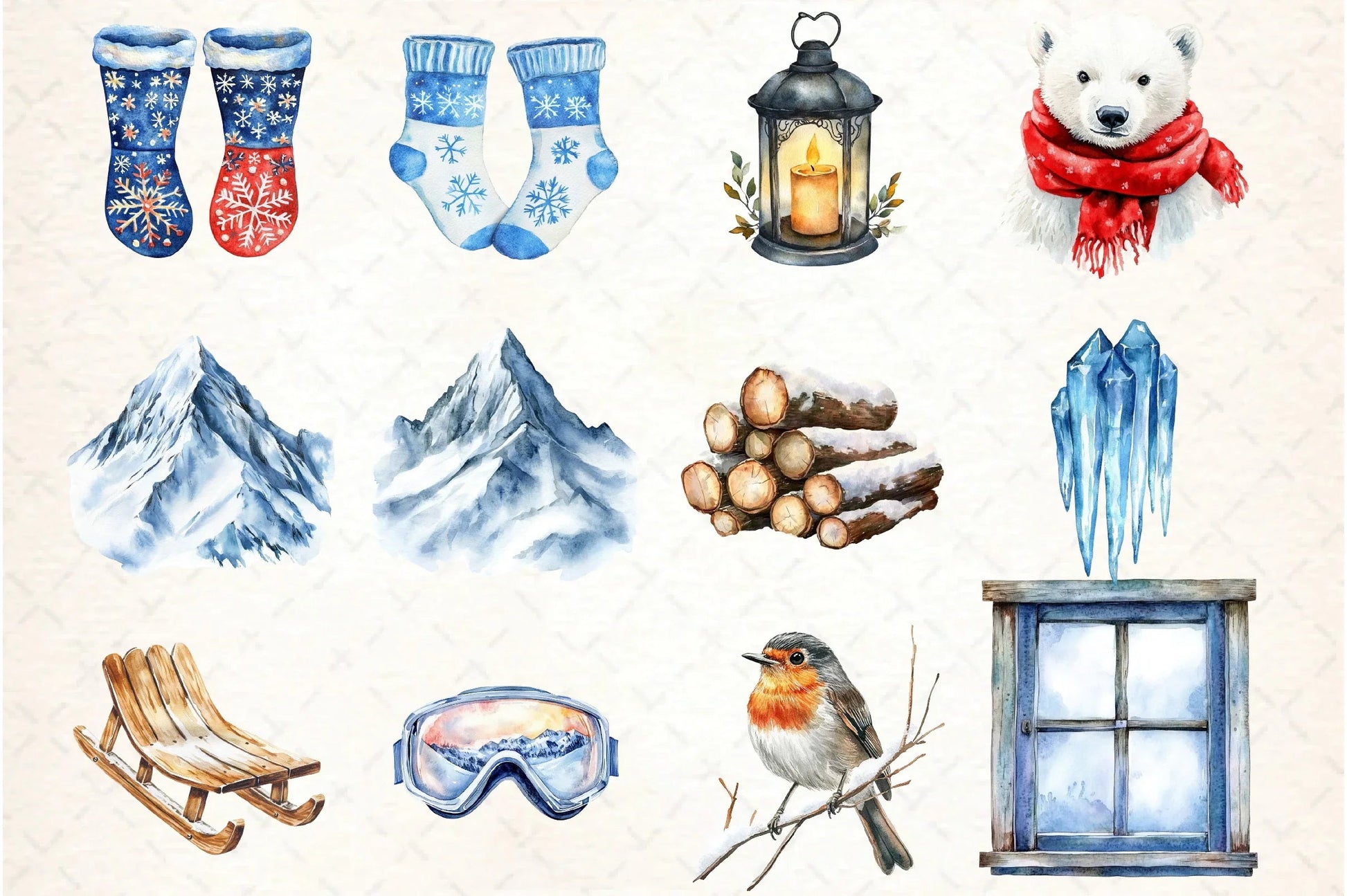 Winter Clipart Bundle - CraftNest - Digital Crafting and Art
