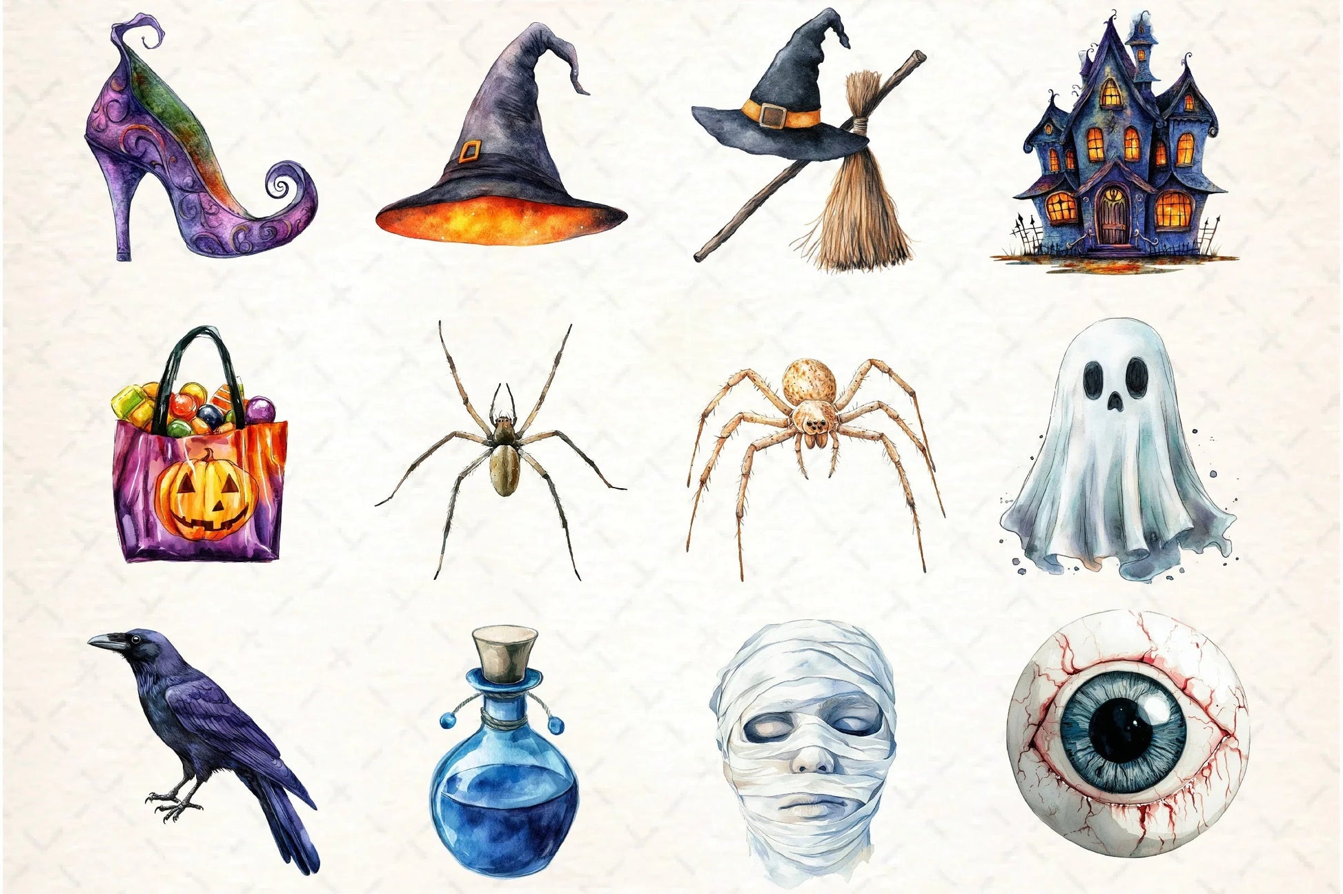 Brush Doodle Halloween Clipart Bundle - CraftNest - Digital Crafting and Art
