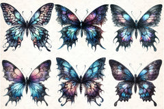 Gothic Butterfly Clipart Bundle 1 - CraftNest - Digital Crafting and Art