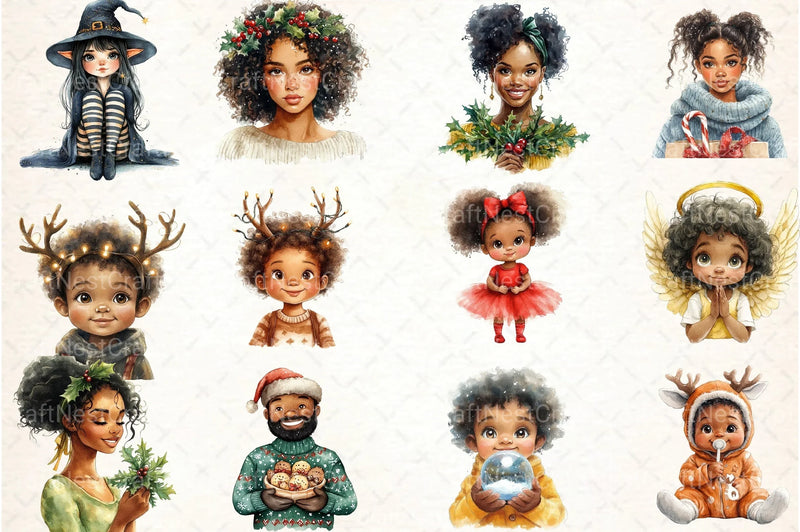 Antique Nordic Christmas Clipart Bundle - CraftNest - Digital Crafting and Art