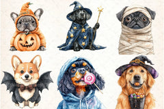 Halloween Dog Clipart Bundle 44 - CraftNest - Digital Crafting and Art