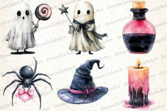 Black Pink Halloween Clipart Bundle - CraftNest - Digital Crafting and Art