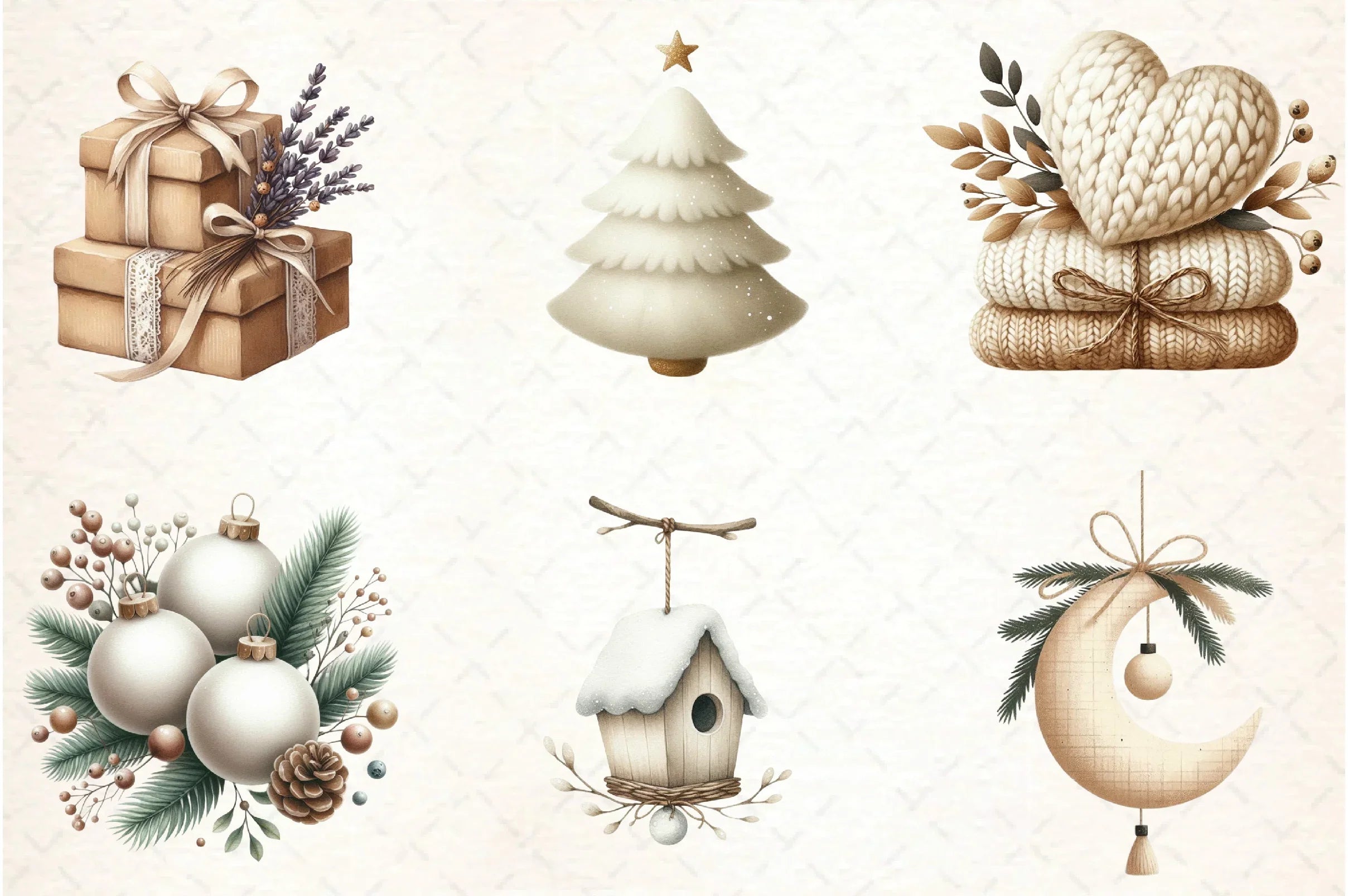 Nordic Christmas Clipart Bundle - CraftNest - Digital Crafting and Art