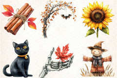 Halloween & Fall Clipart Bundle 17 - CraftNest - Digital Crafting and Art