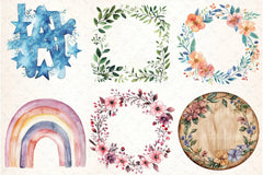 Baby Monthly Milestones Clipart Bundle - CraftNest - Digital Crafting and Art