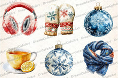 Chilly Christmas Day Clipart Bundle - CraftNest - Digital Crafting and Art