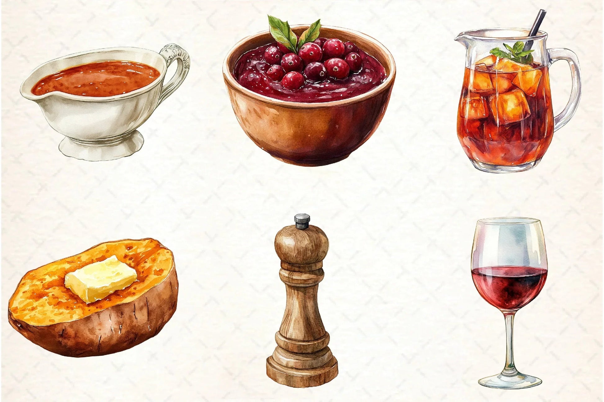 Thanksgiving Family Dinner Clipart Bundle - CraftNest - Digital Crafting and Art
