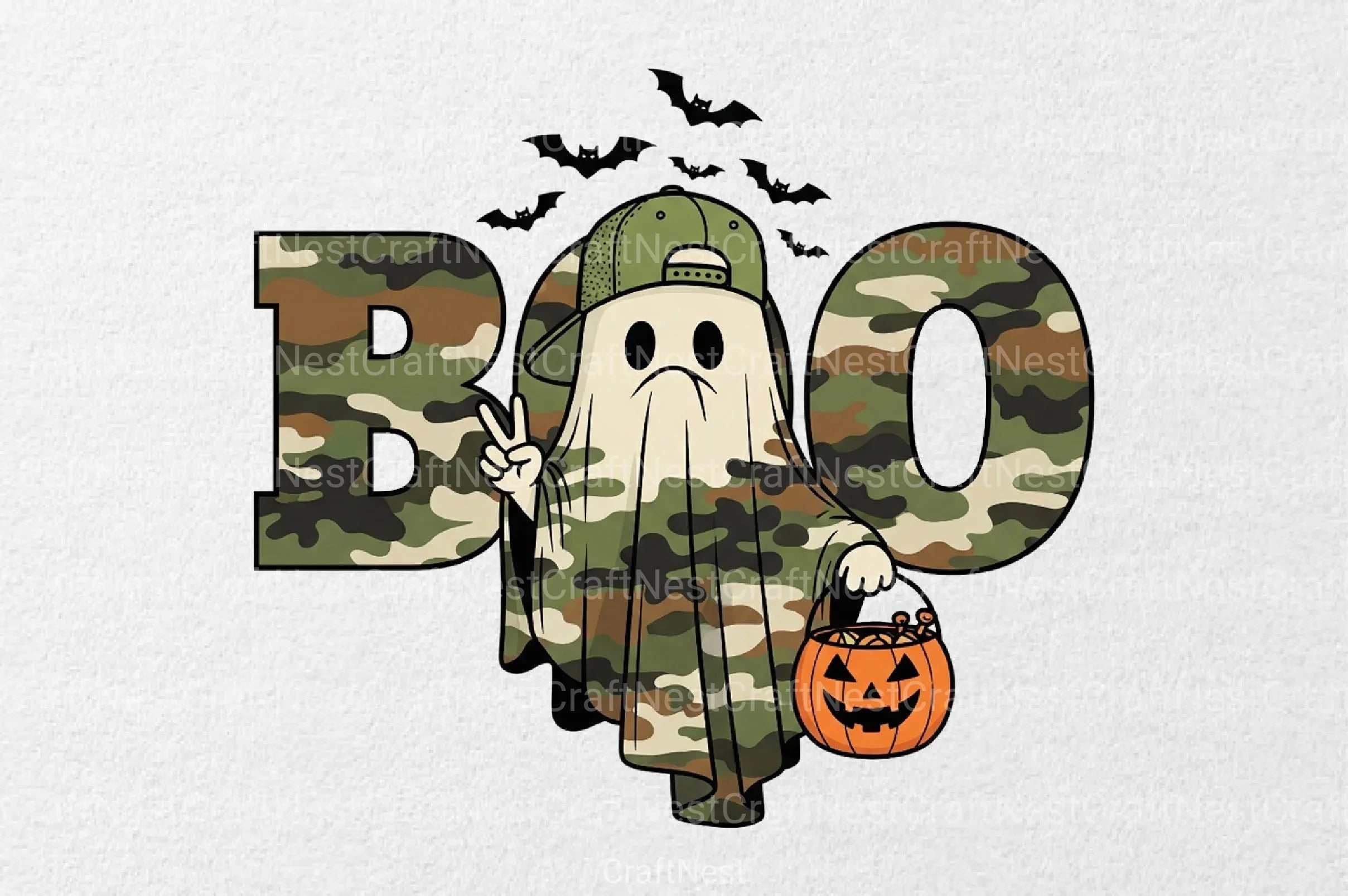 Camouflage Halloween Clipart Bundle - CraftNest - Digital Crafting and Art