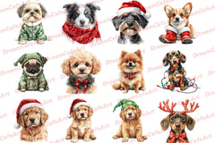 Quirky Christmas Dogs Clipart Bundle - CraftNest - Digital Crafting and Art