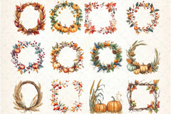 Thanksgiving Frame Clipart Bundle - CraftNest - Digital Crafting and Art