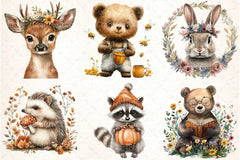Woodland Portraits Clipart Bundle - CraftNest - Digital Crafting and Art
