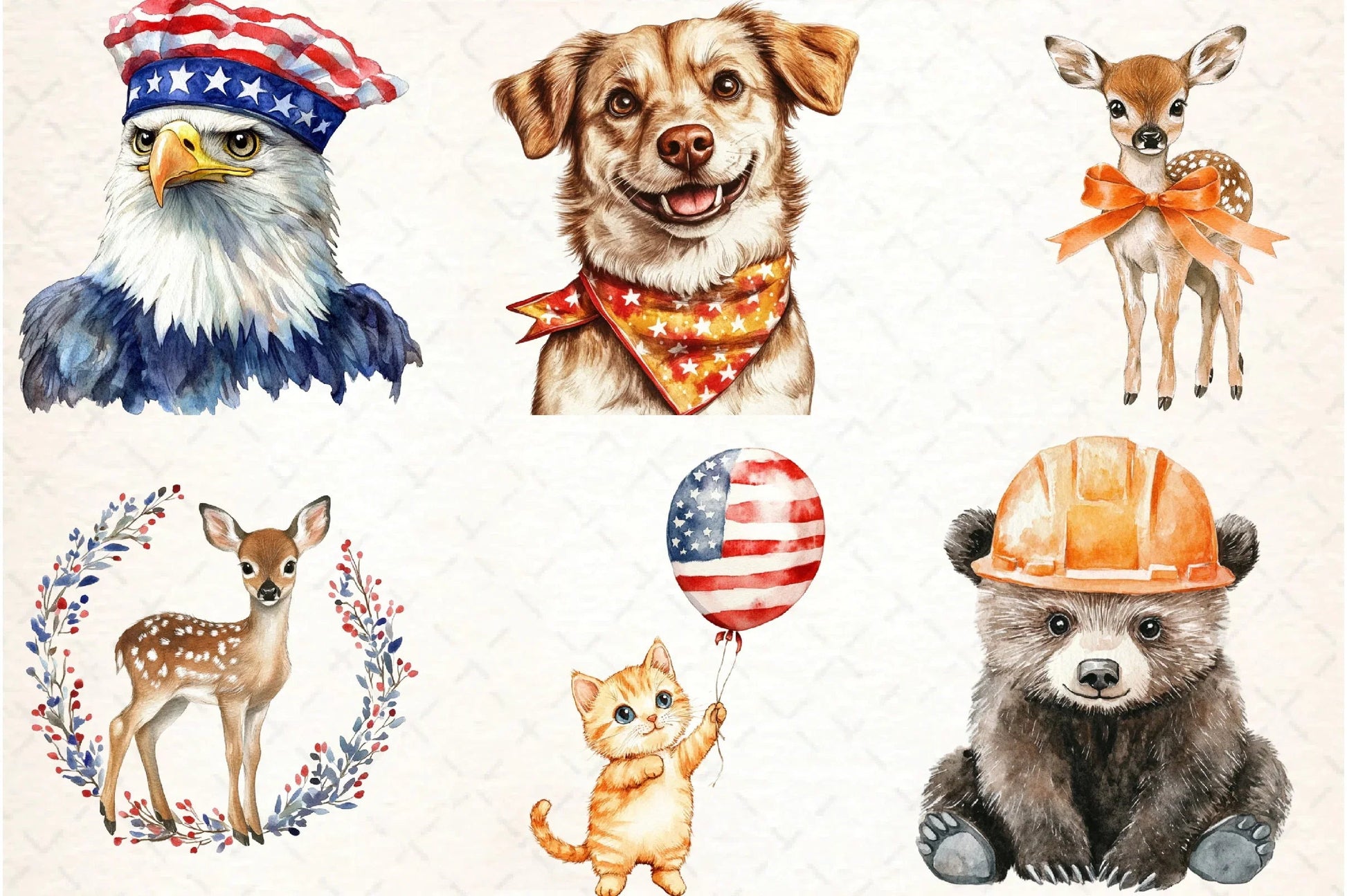 Labor Day Animals Clipart Bundle - CraftNest - Digital Crafting and Art