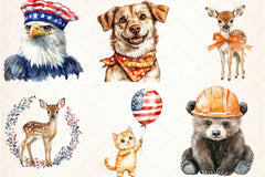 Labor Day Animals Clipart Bundle - CraftNest - Digital Crafting and Art