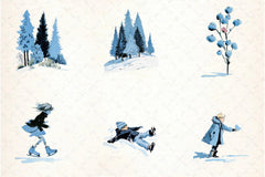 Winter Collection Clipart Bundle - CraftNest - Digital Crafting and Art