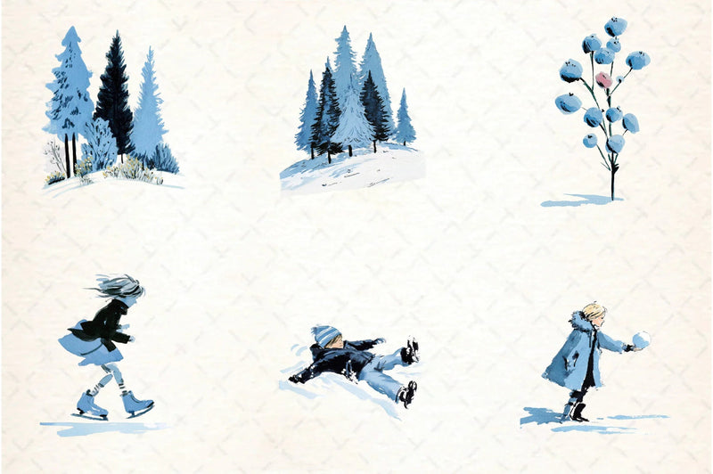 Winter Collection Clipart Bundle - CraftNest - Digital Crafting and Art