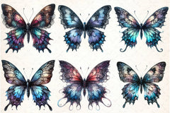 Gothic Butterfly Clipart Bundle 1 - CraftNest - Digital Crafting and Art