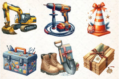 Construction Site Clipart Bundle - CraftNest - Digital Crafting and Art