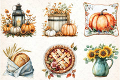 Farmhouse Thanksgiving Clipart Bundle - CraftNest - Digital Crafting and Art