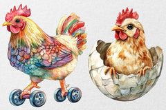 Funny Chicken Clipart Bundle - CraftNest - Digital Crafting and Art