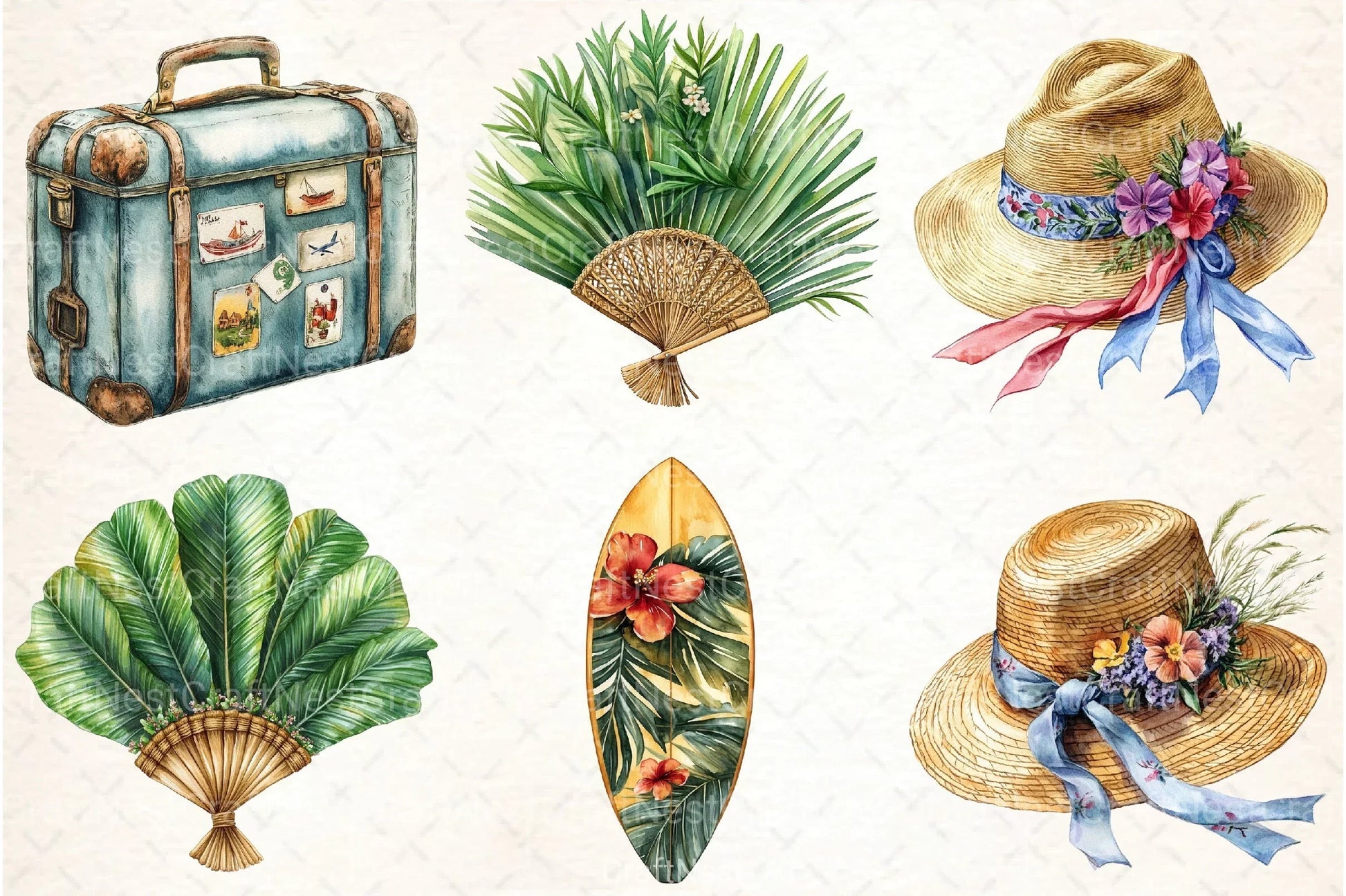 Summer Vacation Clipart Bundle - CraftNest - Digital Crafting and Art