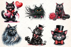 Black Cat Clipart Bundle 99 - CraftNest - Digital Crafting and Art