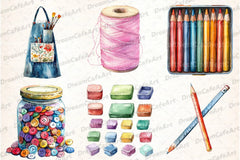 Crafting Clipart Bundle for Creative Projects - CraftNest - Digital Crafting and Art