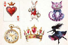 Alice in Wonderland Clipart Bundle - CraftNest - Digital Crafting and Art