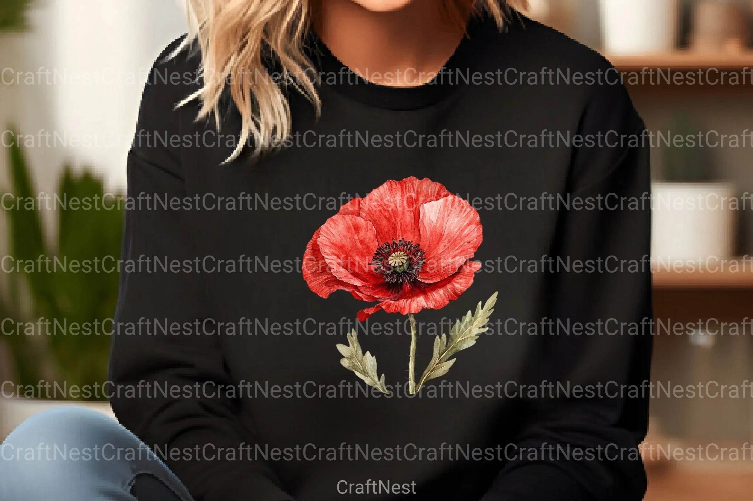 Poppy Flowers Clipart Bundle 888 - CraftNest - Digital Crafting and Art