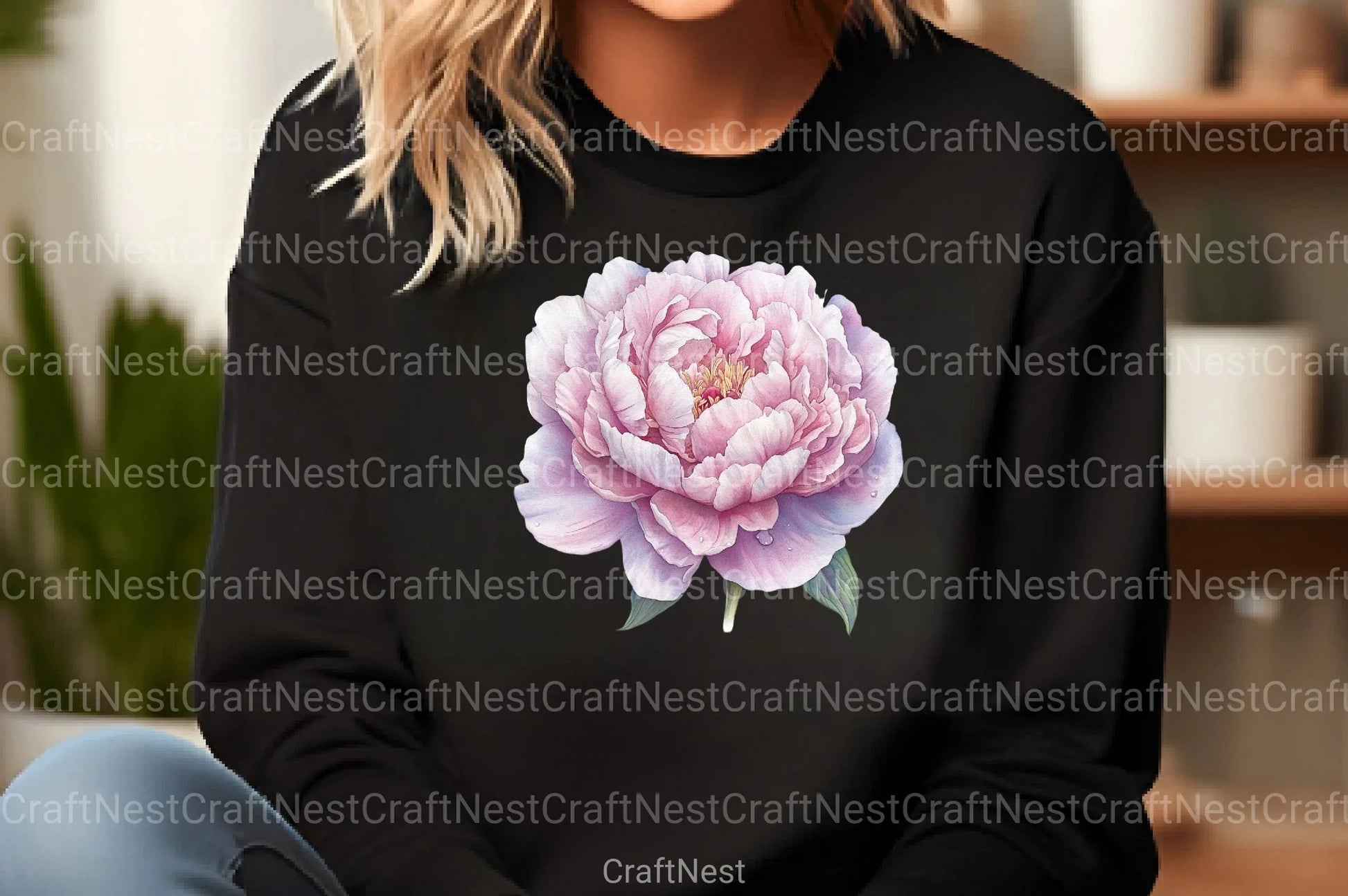 Blush Peonies Flowers Clipart Bundle - CraftNest - Digital Crafting and Art