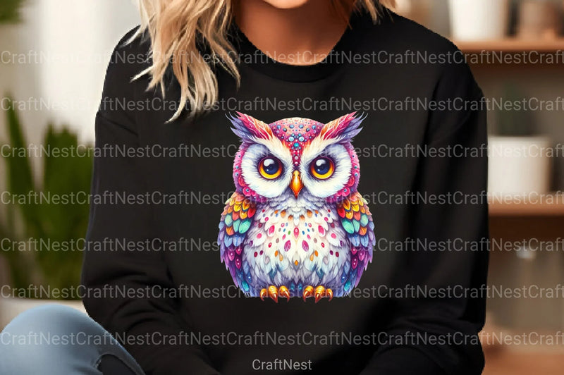 Bright Owl Clipart Bundle 6 - CraftNest - Digital Crafting and Art