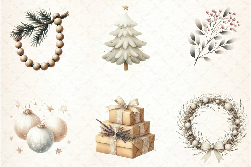 Nordic Christmas Clipart Bundle - CraftNest - Digital Crafting and Art