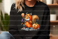 Funny Halloween Squirrel Clipart Bundle - CraftNest - Digital Crafting and Art