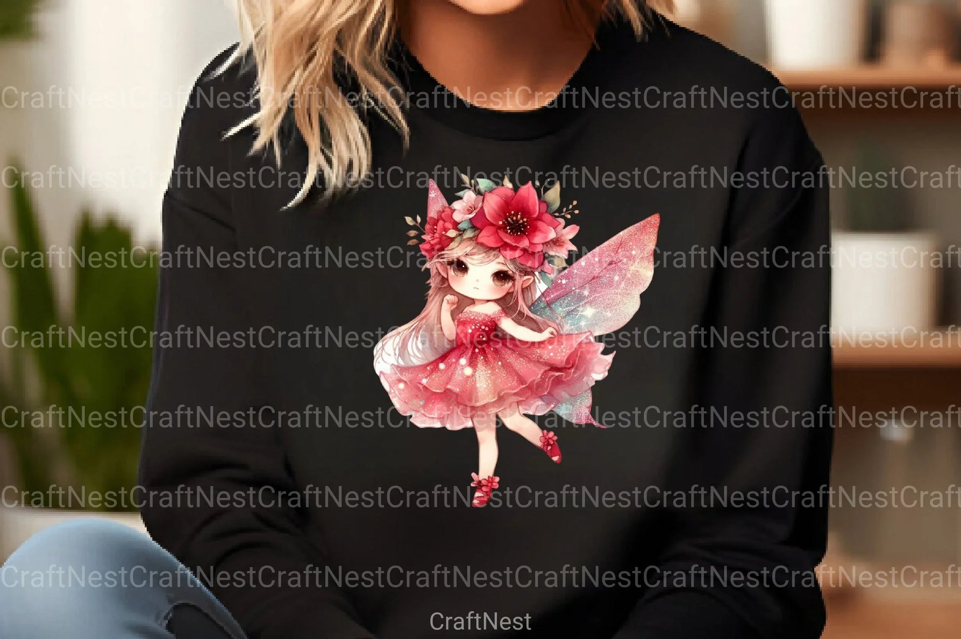 Flower Glitter Fairy Clipart Bundle - CraftNest - Digital Crafting and Art