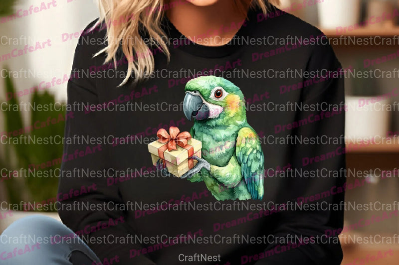 Christmas Birds Clipart Bundle 2 - CraftNest - Digital Crafting and Art