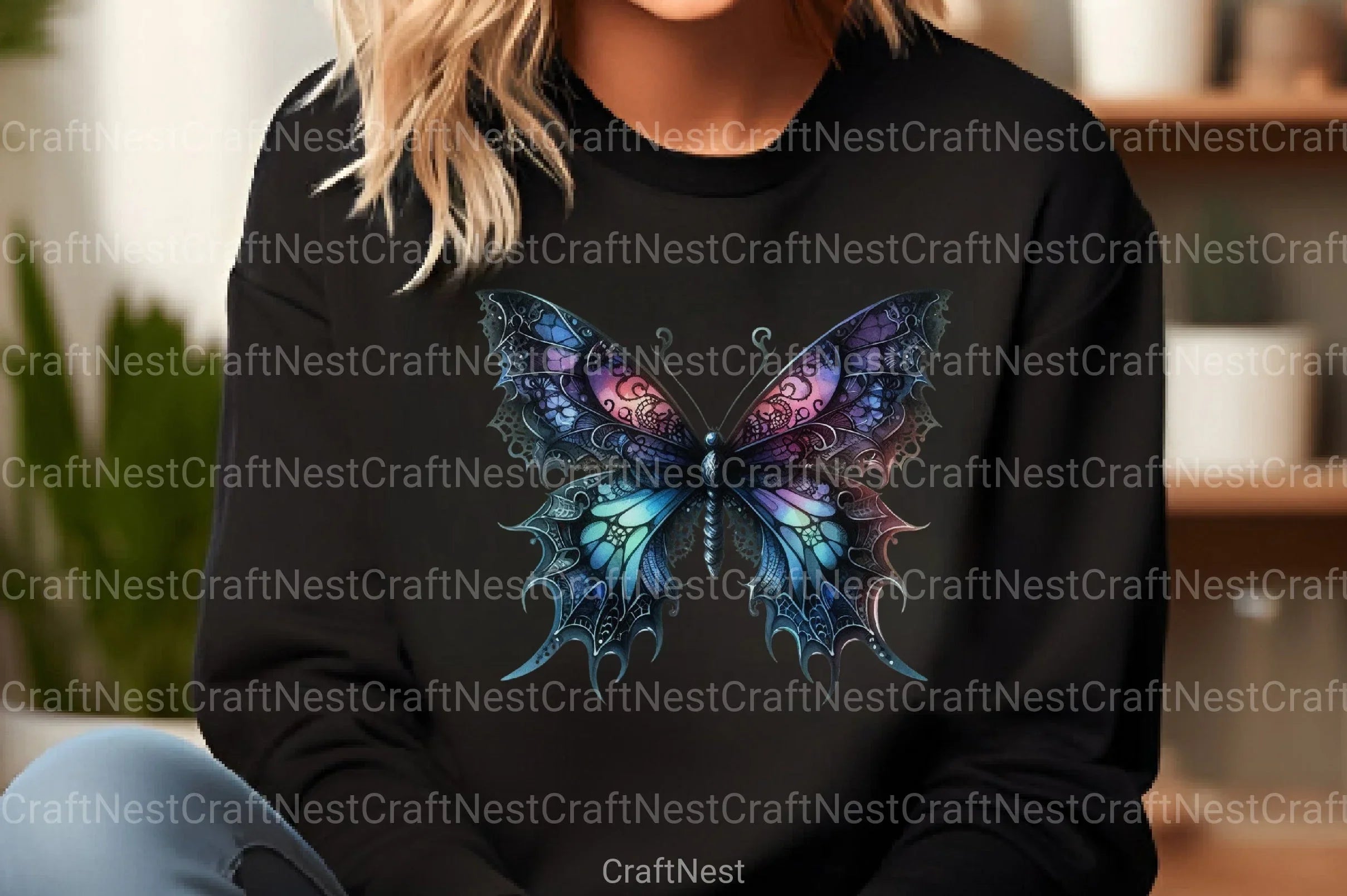 Gothic Butterfly Clipart Bundle 1 - CraftNest - Digital Crafting and Art