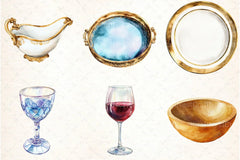 Thanksgiving Table Setting Clipart Bundle - CraftNest - Digital Crafting and Art