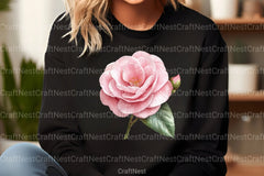 Dusty Pink Flowers Clipart Bundle 1 - CraftNest - Digital Crafting and Art