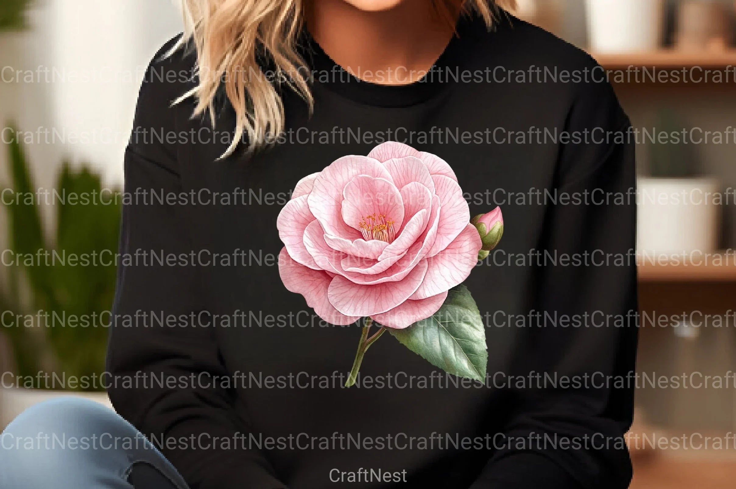 Dusty Pink Flowers Clipart Bundle 1 - CraftNest - Digital Crafting and Art