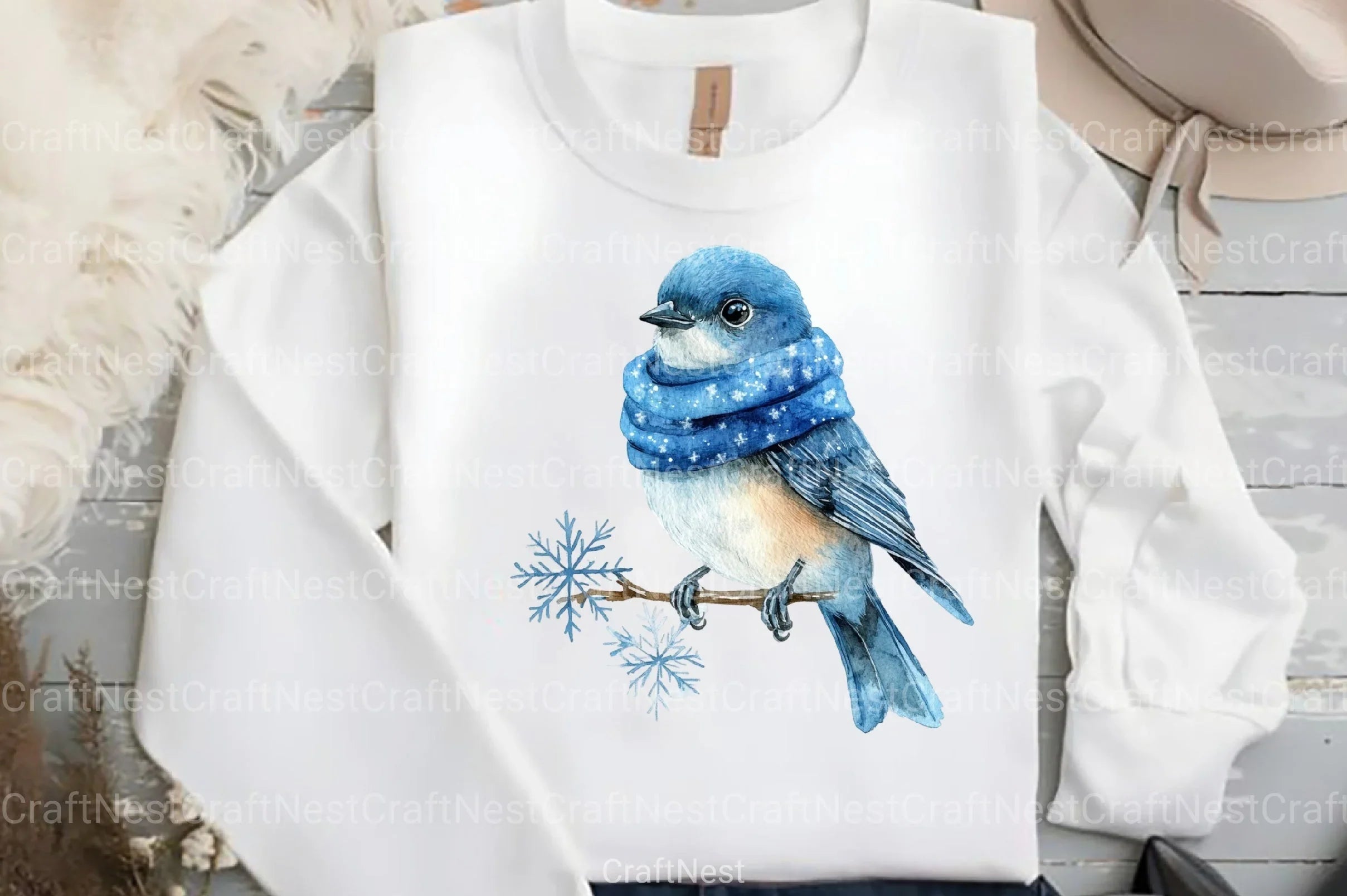 Chinoiserie Christmas Clipart Bundle 13 - CraftNest - Digital Crafting and Art